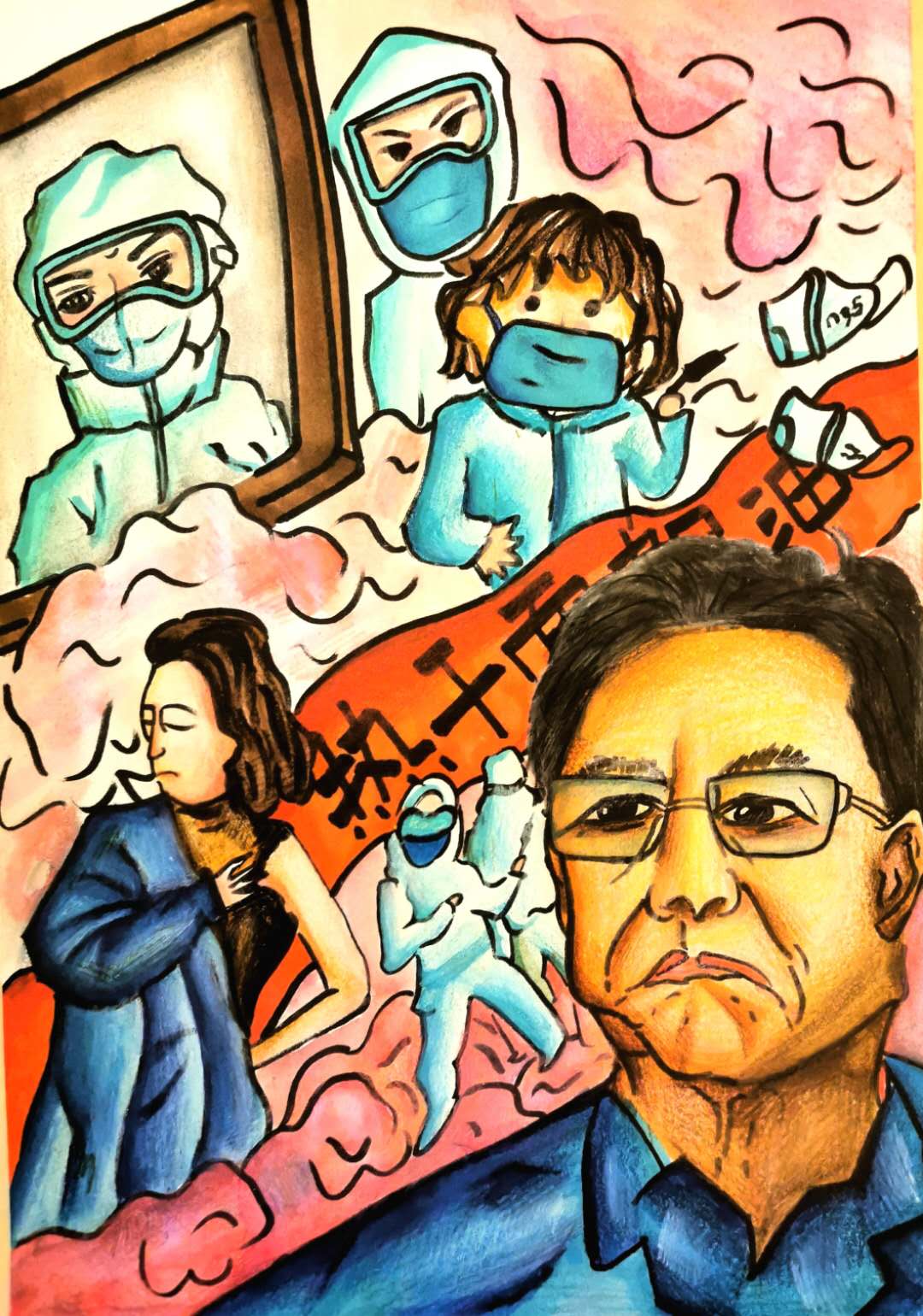 “漫援抗疫·为爱加油” 征集青少年画笔下的防疫抗疫故事 资讯 第5张